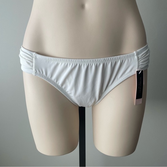 Victorias Secret Cheeky Skimpy Bikini Swim Bottom Solid White NWT Size Large - Picture 9 of 10